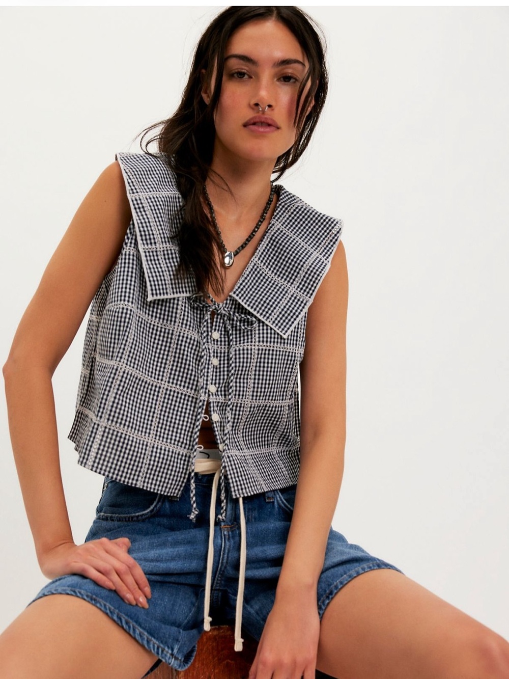 Free People Waiting for Me Top M